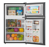 Arctic King 3.2 Cu ft Two Door Mini Fridge with Freezer, Stainless Steel, E-Star image 4