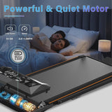 CoolHut Walking Pad, Under Desk Treadmill, 4-in-1 Home/Office Treadmill, Compact and Portable Foldable Treadmill, No Installation, Low Noise, LED... image 4