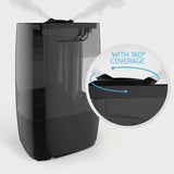 Enrichment HumeXL Ultrasonic Cool Mist Humidifier - Large, Easy-to-Clean Tank, High/Low Mist, 2 360 Mist Nozzles and Night Mode image 6