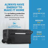 Newair 80 Qt. Portable 12v Electric Cooler with LG Compressor with Fridge and Freezer - NPR080GA00 image 5