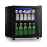 62-Can Beverage Cooler and Refrigerator, Small Mini Fridge for Home, Office or Bar with Glass Door and Adjustable Removable Shelves Perfect for...