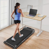 2 in 1 Walking Pad Treadmill, Foldable Treadmills with Handle Bar, 2.5HP Portable Folding Treadmill with Remote Control, Under Desk Treadmill for... image 6