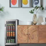 Lanbo 76 Cans Under Counter Compressor Beverage Cooler Refrigerator, 15 inch Width image 5