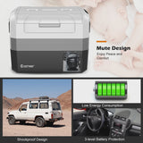 Costway 58 Quart Portable Electric Car Cooler Refrigerator Compressor Freezer for RVs Camping image 4