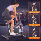 ANCHEER Exercise Bike for Home,Heavy Duty Indoor Stationary Bike with Comfortable Seat Cushion,300lbs Max Weight Capacity,Home Gym Cardio Workout... image 2
