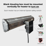 Heat Storm Tradesman 1500-Watt Electric Outdoor Infrared Quartz Portable Space Heater with Wall/Ceiling Mount image 4