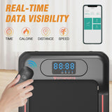 Citysports Treadmill Portable Walking Pad, Adjustable Speed with APP, LCD Screen Calorie Counter, Ultra Thin and Silent (Black White) image 4