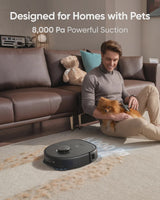 eufy restored X10 Pro Omni Robot Vacuum and Mop Combo, 8,000 Pa Suction, Dual Mops, Auto Mop Washing, Auto Drying, Self-Emptying (Refurbished... image 5