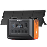 OUPES 2400W 2232Wh Portable Power Station with 4x240W Solar Panel,Solar Generator for Outdoor Camping,Home Backup,Emergency,RV image 3