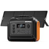 OUPES 1800W 1488Wh Portable Power Station with 2x100W Solar Panel,Solar Generator for Outdoor Camping,Home Backup,Emergency,RV image 5