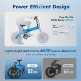 Alpha Joy Electric Bike for Adults 20 in, Rated 500W E-Bike 48V 13AH UL2849 image 2