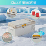 16.8QT Mini Fridge, Syngar Electric Cooler with 2 Plugs for Bedroom, Dorm RV Use, Portable Car Refrigerator for Camping, 60W, 24V/110V,... image 3