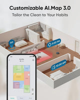 eufy restored X10 Pro Omni Robot Vacuum and Mop Combo, 8,000 Pa Suction, Dual Mops, Auto Mop Washing, Auto Drying, Self-Emptying (Refurbished... image 6