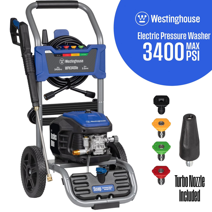 Westinghouse 3400 PSI at 2 GPM Electric Powered Pressure Washer