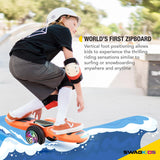 Swagtron Shuttle Zipboard Electric Hoverboard Skateboard 7 mph and 3-Mile Range LED Wheels Bluetooth Speaker image 4