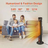 Airchoice 1500W 36 in Ceramic Tower Space Heater, 3 Heat Settings, Adjustable, for 300 sq ft image 3