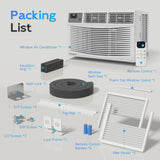 PhiloDeco 12000 BTU Window Air Conditioner 550 Sq Ft. Intelligent Ac Units, LED Display Screen, Operates Quietly, Energy-Saving. Timer ? Sleep and... image 2