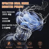 Electric Pressure Washer, 3800PSI 2.6 GPM Power Washer Machine with Hose Reel,4 Quick Connect Nozzles, Foam Cannon, for Cars, Patios, and Floor... image 2
