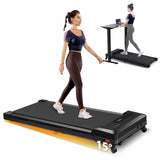 CoolHut Walking Pad, Under Desk Treadmill, 4-in-1 Home/Office Treadmill, Compact and Portable Foldable Treadmill, No Installation, Low Noise, LED... image 3