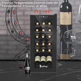 Zimtown 1.8Cu.Ft 18Bottle Compressor Wine Cooler Refrigerator Freestanding Compact Mini Wine Fridge image 5