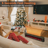Costway 1400W Electric Baseboard Heater Convection Space Heater with Realistic 3D Flame image 4