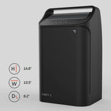 Sharper Image True HEPA Air Purifier, Covers up to 125 Sq. feet 3 Speed Settings, Black image 2