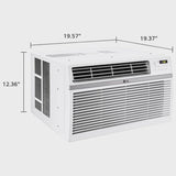 LG 8,000 BTU 340 Sq ft Window Air Conditioner with Remote Control, White, LW8016ER image 2