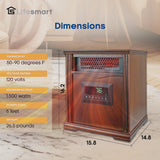 LifeSmart LifePro 4 Element 1500W Electric Infrared Quartz Space Heater image 3