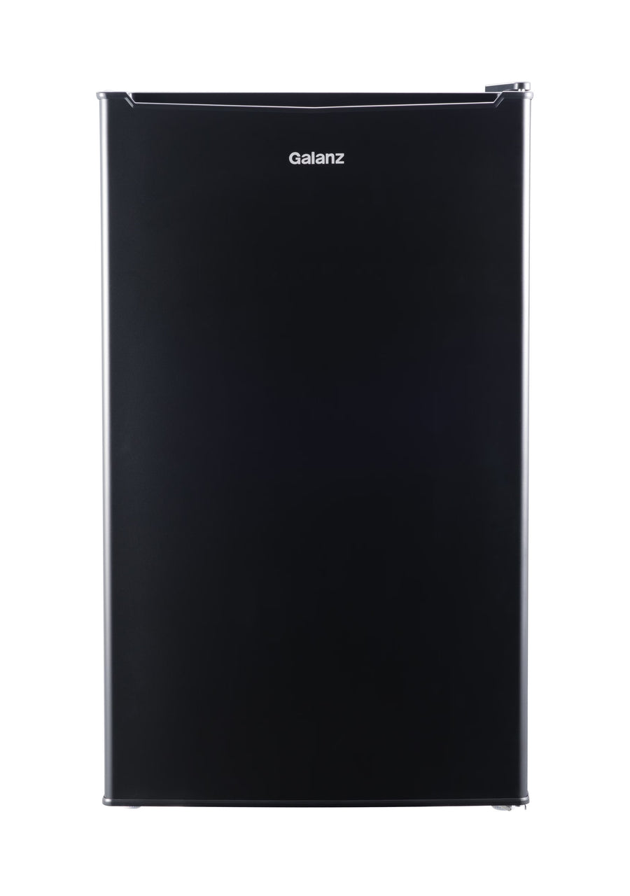 Galanz 3.3 Cu ft One Door Mini Fridge, Black Estar, New