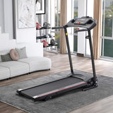 2.5HP Folding Treadmill with Incline, Electric Folding Treadmill for Walking Treadmill Machine 5 in LCD Screen 250 LB Capacity MP3 image 2