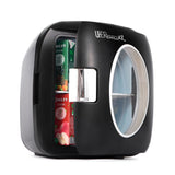 Uber Appliance Mini Fridge Retro Beverage Cooler Warmer - Personal Portable Refrigerator (9 Liters/0.32 Cu Ft)