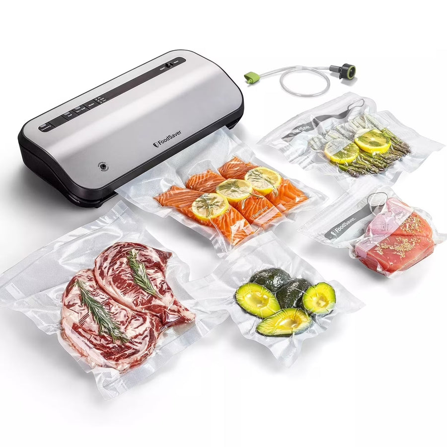 FoodSaver 2195546 Preserve Vacuum Sealer, Special 14-Piece Starter Kit with Vacuum Seal Roll and Bags