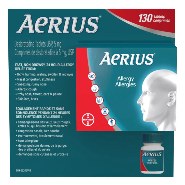 Aerius Allergy Relief, 130 Tablets product image 1