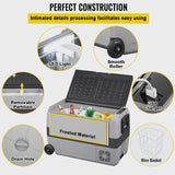 VEVOR Car Refrigerator 48Qt, Dual Zone Car Fridge Freezer12/24V DC 110-240V AC Electric Compressor Cooler for Truck Vehicle RV image 4