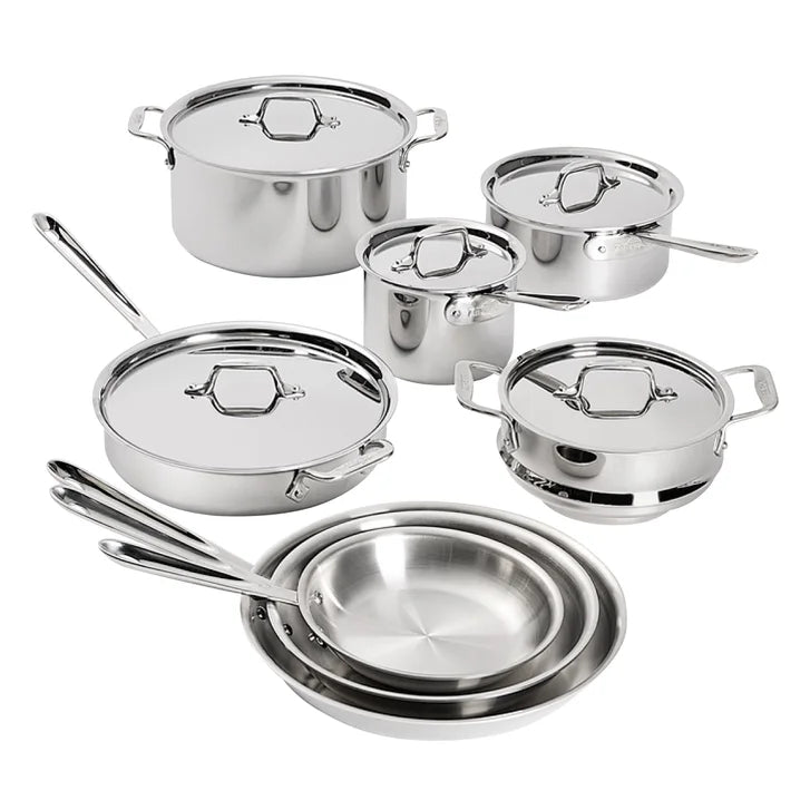 All-Clad D3 Stainless 3-Ply Bonded Cookware, 13-pieces product image 1