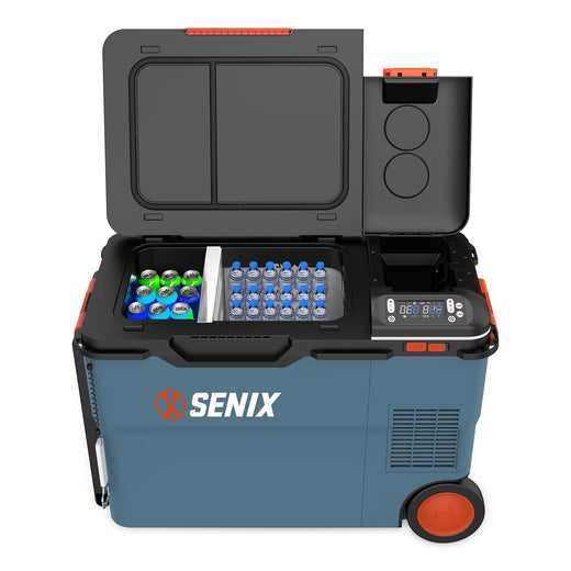 SENIX 26.4 Quart Portable Cooler/Warmer with Dual Mode Temperature Control, USB Ports, and Hybrid Power Options, Mini Fridge for Camping,...