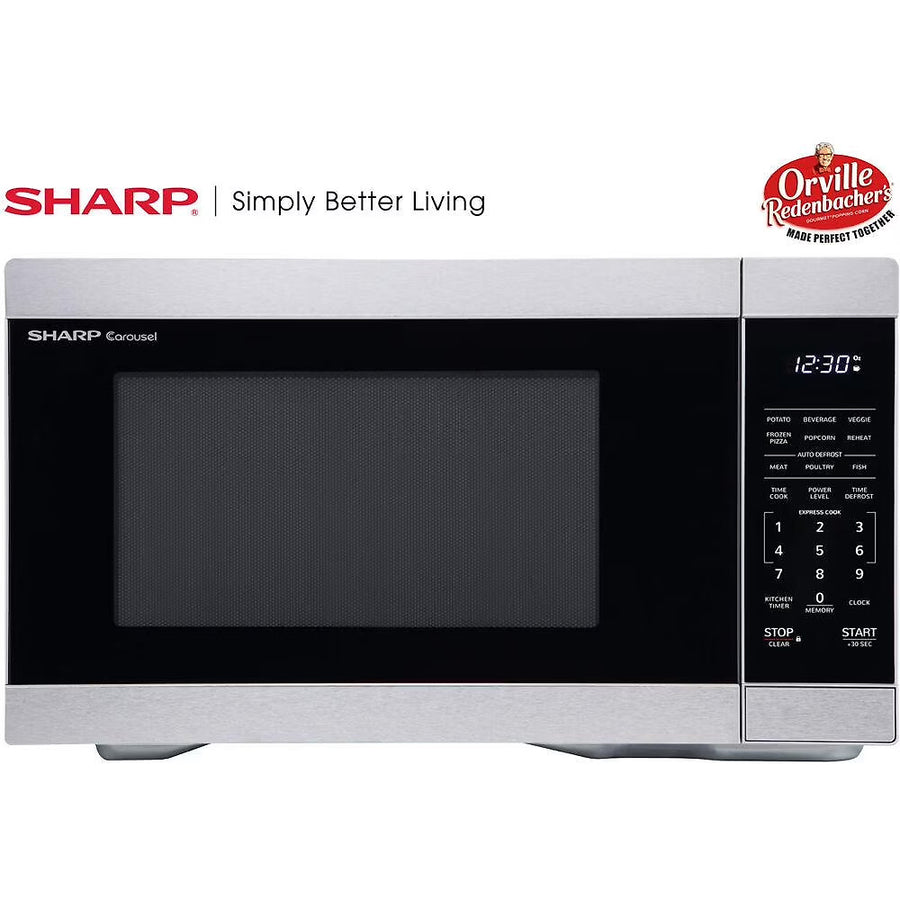 Sharp 1.1 CF Countertop Microwave Oven, Orville Redenbacher s Certified