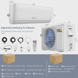 Costway 18000 BTU Mini Split Air Conditioner Heater 19 SEER2 1250 Sq. Ft Coverage image 4