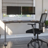 Bestar Upstand 61 cm x 122 cm (24 in. x 48 in.) Height Adjustable Desk with Dual Monitor Arm product image 1
