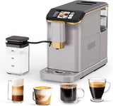 Full Automatic Espresso Machine with Built-In Grinder Milk Frother - FTF Touchscreen Coffee Maker for Latte/Cappuccino, 20 Bar Pressur 1.5L Water... image 3