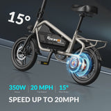 5TH WHEEL 14 in Electric Bike for Adults with 650W Peak Motor Electric Bicycle, 36V 7.8Ah Battery Ebike, UL2849 image 4