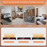 Costway 1400W Electric Baseboard Heater Convection Space Heater with Realistic 3D Flame image 6