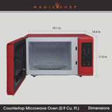 Magic Chef 0.9 cu ft Countertop Microwave Ovens in New Model image 2