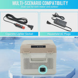 16.8QT Mini Fridge, Syngar Electric Cooler with 2 Plugs for Bedroom, Dorm RV Use, Portable Car Refrigerator for Camping, 60W, 24V/110V,... image 2
