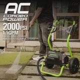 Greenworks 2000 Max PSI, 1.1 GPM (13 Amp) Electric Pressure Washer GPW2000-1RG image 4
