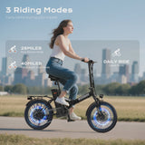 AIRWEST 20 in Foldable Electric Bike for Adults, Compact Commuter eBike with 500W Motor 750W Peak, Removable 48V 7.8Ah Battery, 50 Miles PAS... image 5