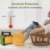 WarmHaven Outdoor Heater for Patio, Electric Space heater with Overheat Protection, 1500W Fast Heat PTC Ceramic Portable Garage Heater for... image 6