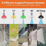 Electric Pressure Washer, 3800PSI 2.6 GPM Power Washer Machine with Hose Reel,4 Quick Connect Nozzles, Foam Cannon, for Cars, Patios, and Floor... image 6