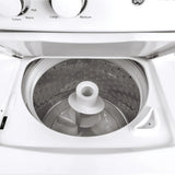 GE White 2.6 cu. ft. (I.E.C) Washer and 4.4 cu. ft. Dryer Gas Laundry Center product image 3