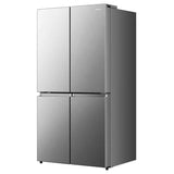 Hisense 24 in. 11.5 cu ft. Stainless Steel Top Mount Counter Depth Refrigerator with Recessed Handles product image 4